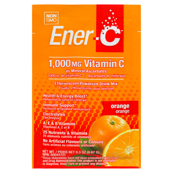 Vitamin C Effervescent Powdered Drink Mix - Orange 1,000 mg - 8.67 g