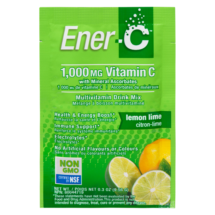 Vitamin C Effervescent Powdered Drink Mix - Lemon Lime 1,000 mg - 9.52 g