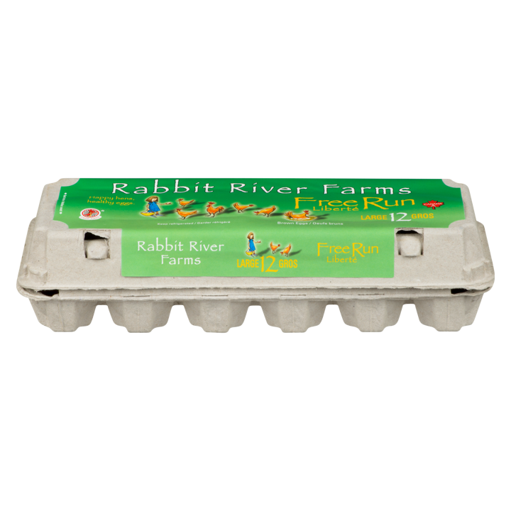 Large Veg-Fed Free Run Eggs - 12 count