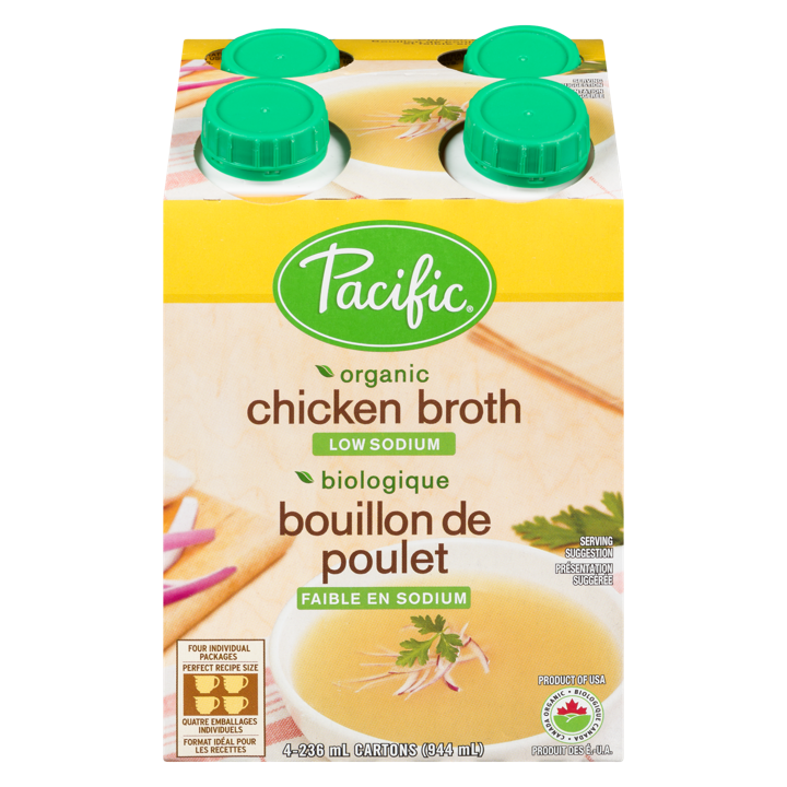 Broth - Free Range Chicken Low Sodium - 4 x 236 ml