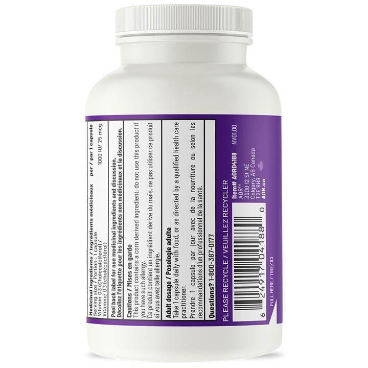 Vitamin D3 1000IU - 120 veggie capsules