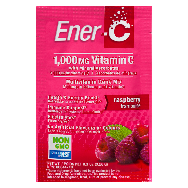 Vitamin C Effervescent Powdered Drink Mix - Raspberry 1,000 mg - 9.28 g