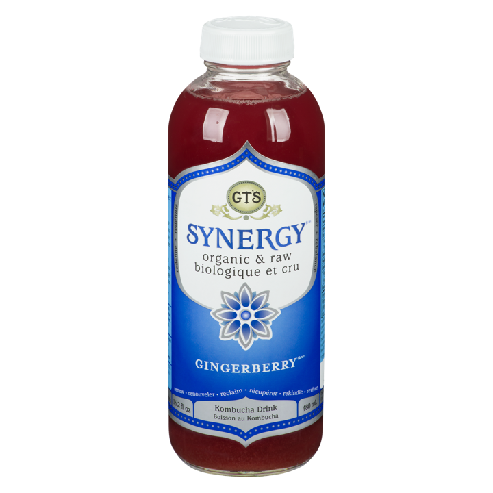 Synergy Kombucha Drink - Gingerberry - 480 ml