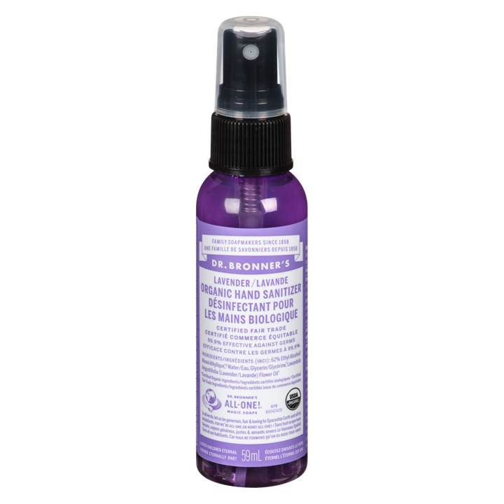 Organic Hand Sanitizer - Lavender - 59 ml