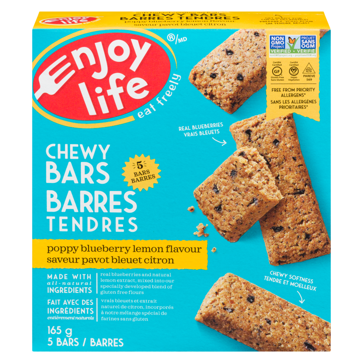 Chewy Bars - Lemon Blueberry Poppyseed - 165 g