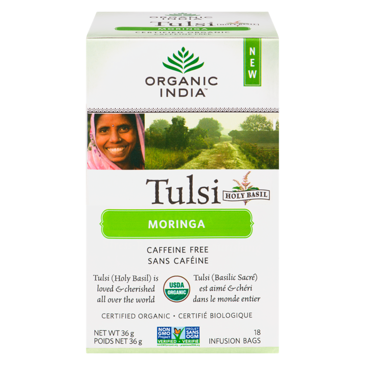 Tulsi Holy Basil Tea - Moringa - 18 count