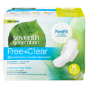 Free &amp; Clear Chlorine-Free Pads - Super Long Ultra-Thin Pads with Wings - 16 count