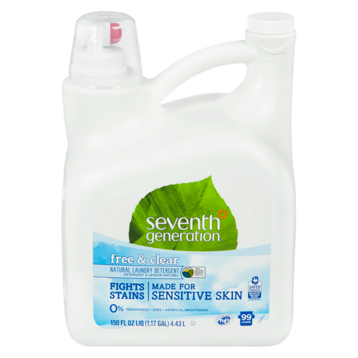 Natural Laundry Detergent - Free &amp; Clear - 4.43 L