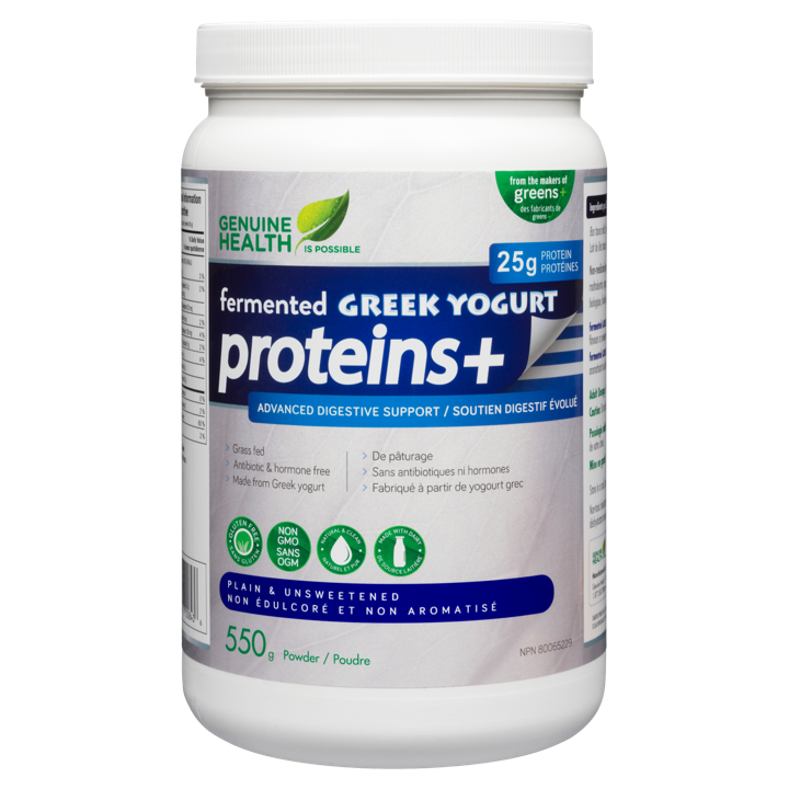 Fermented Greek Yogurt Proteins+ - Plain &amp; Unsweetened - 550 g