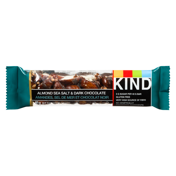 Bar - Dark Chocolate Nuts &amp; Sea Salt - 40 g