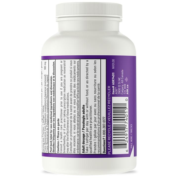 Resveratrol Wildcrafted - 100 mg - 90 soft gels