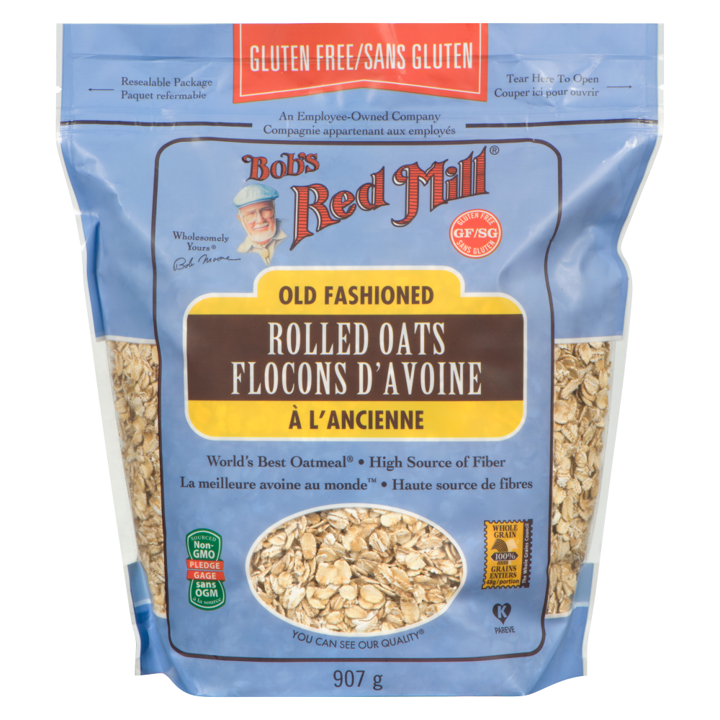 Gluten Free Organic Old Fashioned Rolled Oats - 907 g