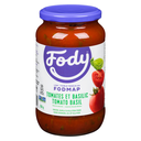 Low FODMAP Pasta Sauce - Tomato &amp; Basil - 550 g