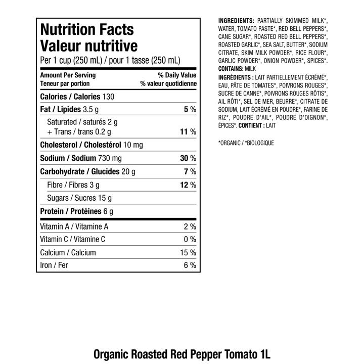 Soup - Roasted Red Pepper &amp; Tomato - 1 L