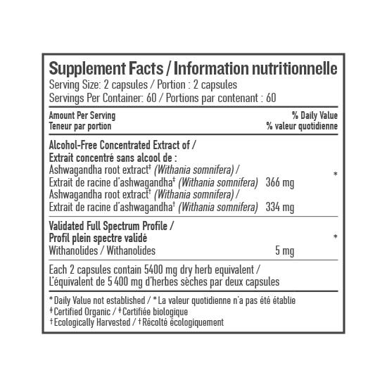 Ashwagandha Liquid Capsule - 120 capsules