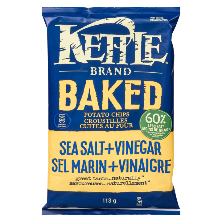 Baked Potato Chips - Sea Salt + Vinegar - 113 g