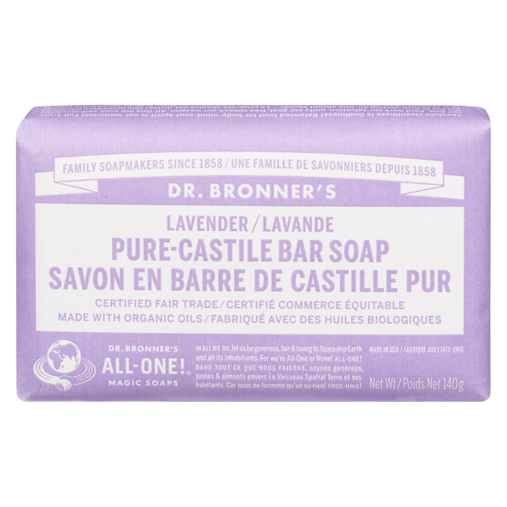 Pure-Castile Bar Soap - Lavender - 140 g