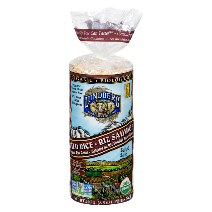 Organic Rice Cakes - Wild Rice Lightly Salted - 241 g