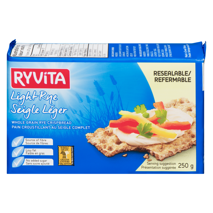 Whole Grain Rye Crispbread - Light Rye - 250 g