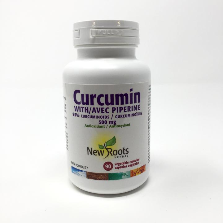 Curcumin with Piperine - 500 mg - 90 veggie capsules