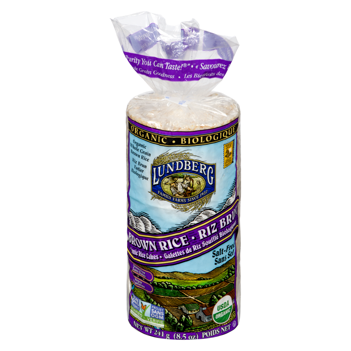 Organic Rice Cakes - Brown Rice Salt-Free - 241 g