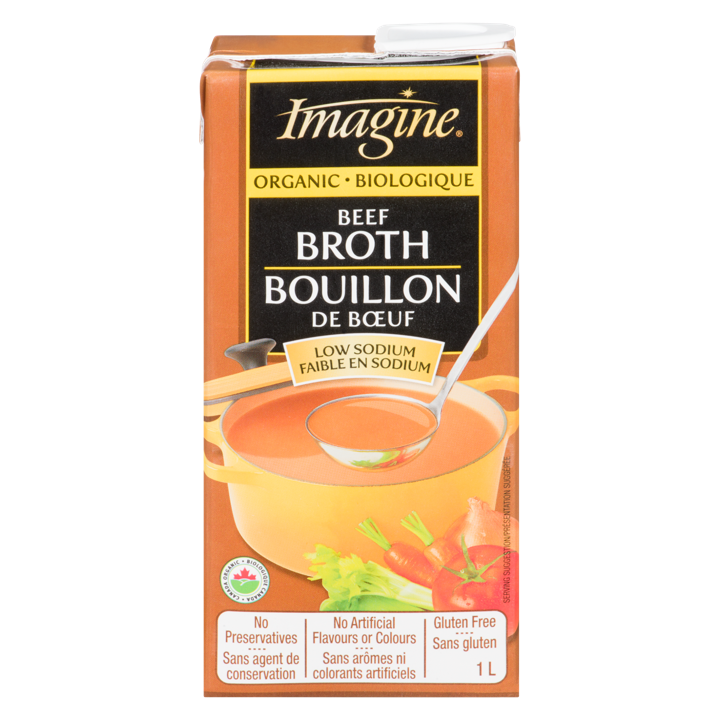 Broth - Grass Fed Beef Low Sodium - 1 L