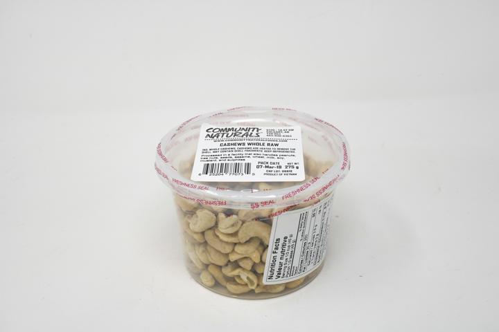 Raw Whole Cashews - 500 ml Container