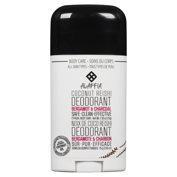 Coconut Reishi Deodorant - Bergamot &amp; Charcoal