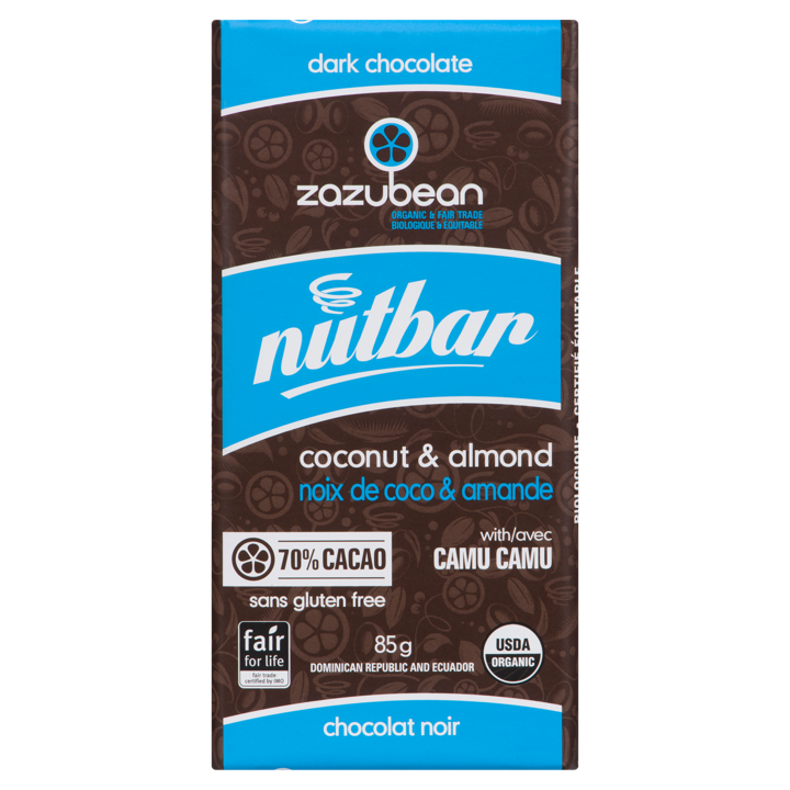 Chocolate Bar - Nutbar Coconut &amp; Almond 70% Cacao