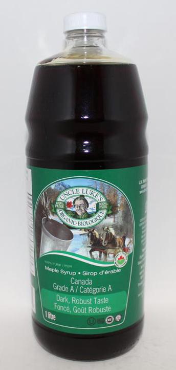 Organic Maple Syrup Grade A Dark Robust Taste