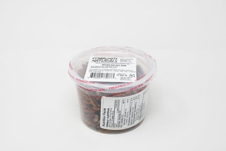 Raw Pecan Halves - 500 ml Container