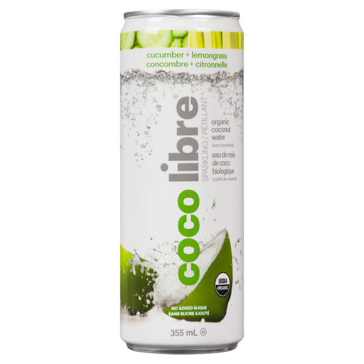 Sparkling Coconut Water - Cucumber + Lemongrass