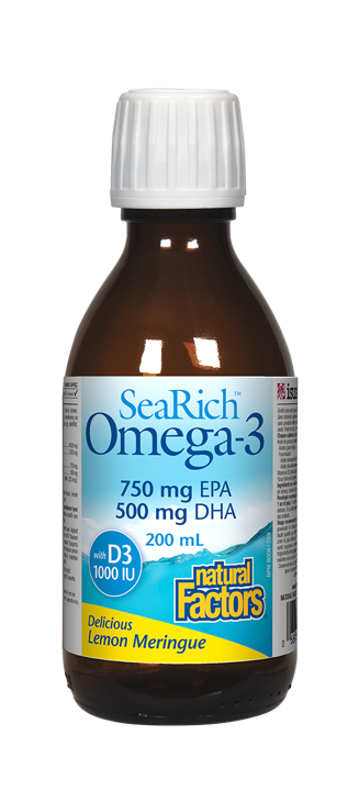 SeaRich Omega-3 with D3 - 1,000 IU D, 750 mg EPA, 500 mg DHA