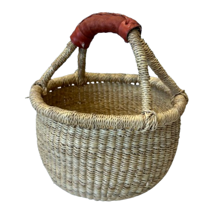 African Round Basket Small