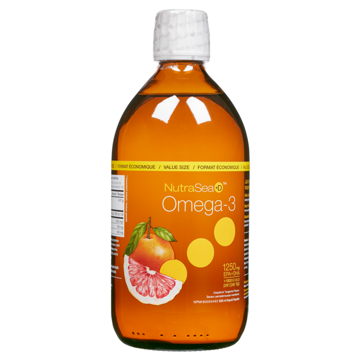 NutraSea - Omega-3 - Grapefruit Tangerine 1,000 IU Vit D, 1,250 mg EPA + DHA