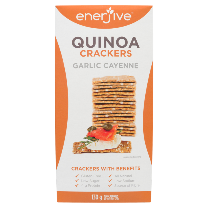 Quinoa Crackers - Garlic Cayenne