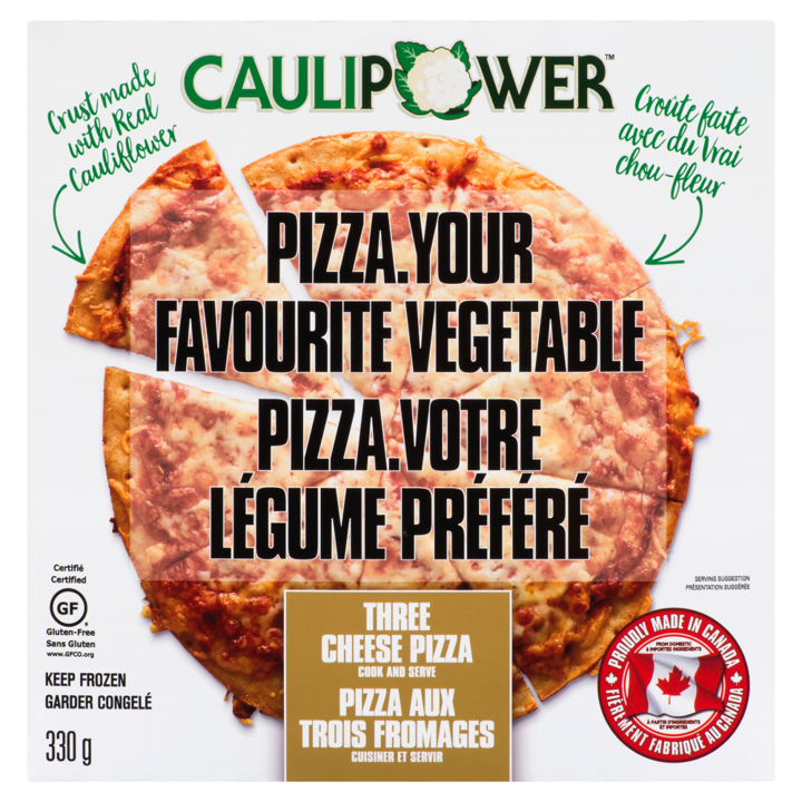 Cauliflower Pizza - Three Cheese