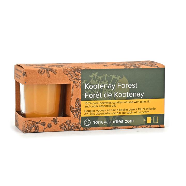 Votives Kootenay Forest 3pk