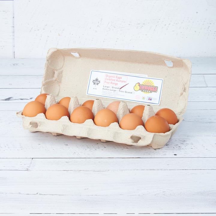 Organic Large Free Range Eggs