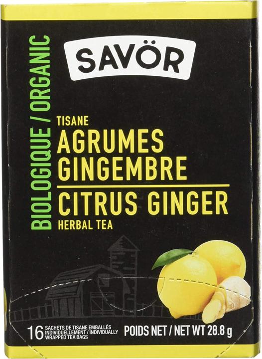 Organic Citrus Ginger Herbal Tea