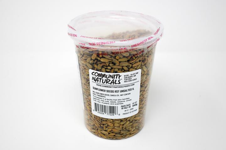 Roasted Unsalted Sunflower Seeds - 1 L Container