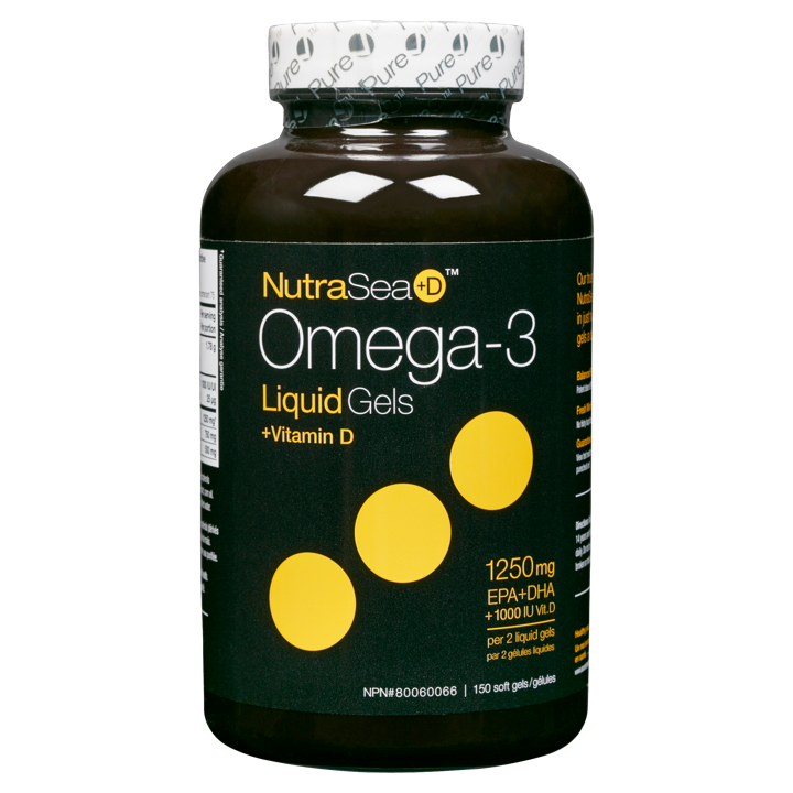 NutraSea - Omega-3 - Mint 1,000 IU Vit D, 1,250 mg EPA + DHA