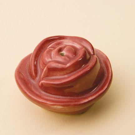 Ceramic - Rose - Incense Holder