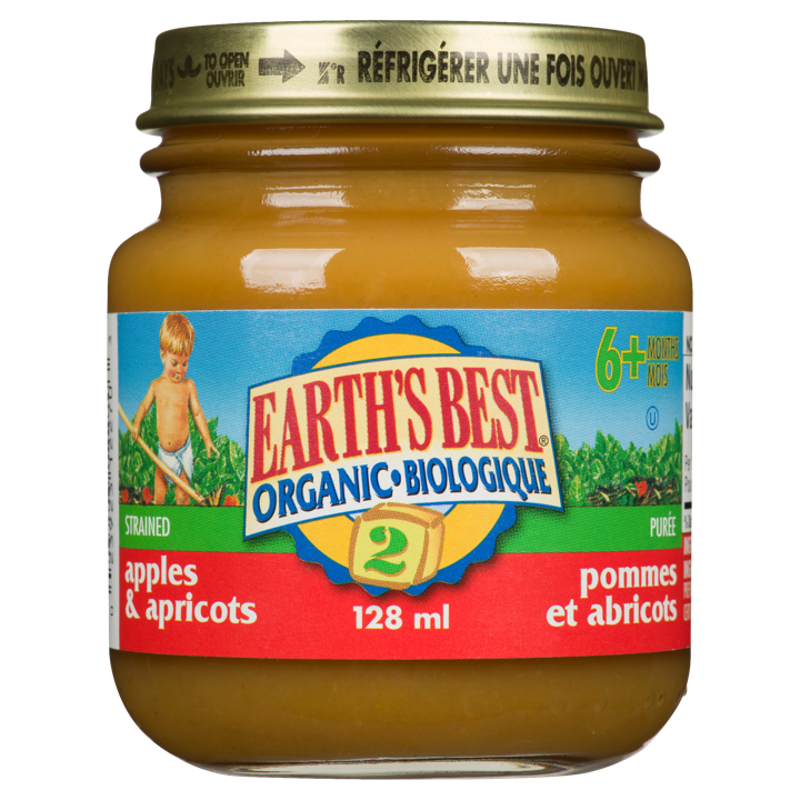 Organic Baby Food - Apples &amp; Apricots 6+ months