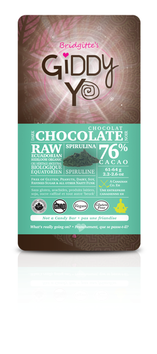 Chocolate Bar - Spirulina 76%