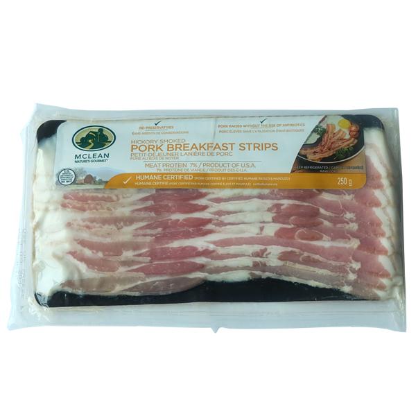 Hickory Smoked Pork Breakfast Strips - Fresh