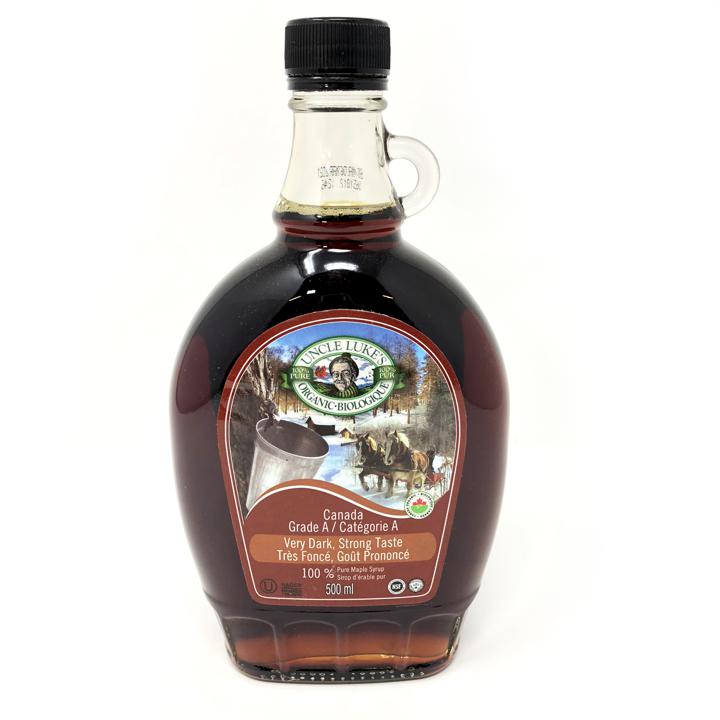 Organic Maple Syrup Grade A Very Dark Strong Taste