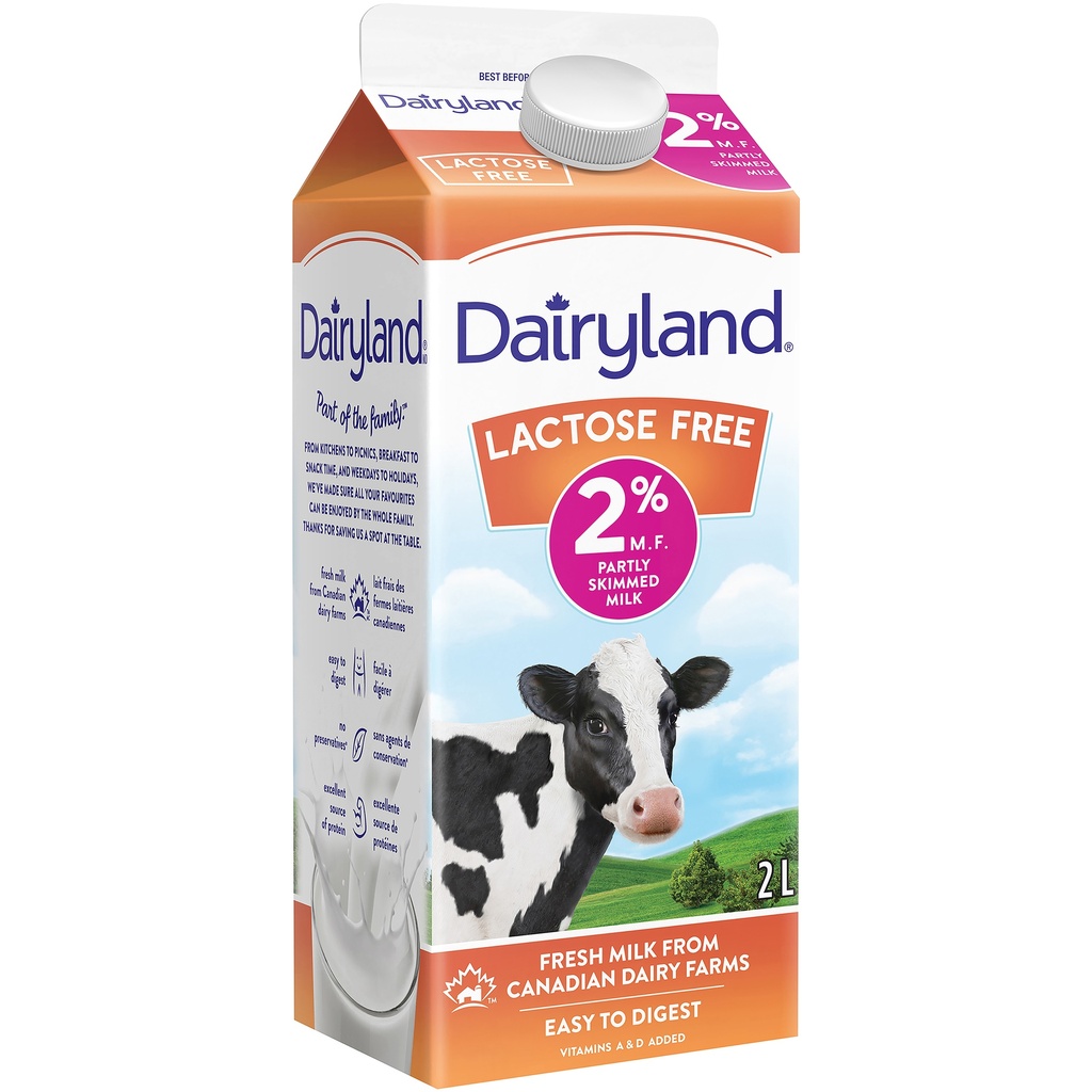 Lactose Free 2% Partly Skimmed Milk