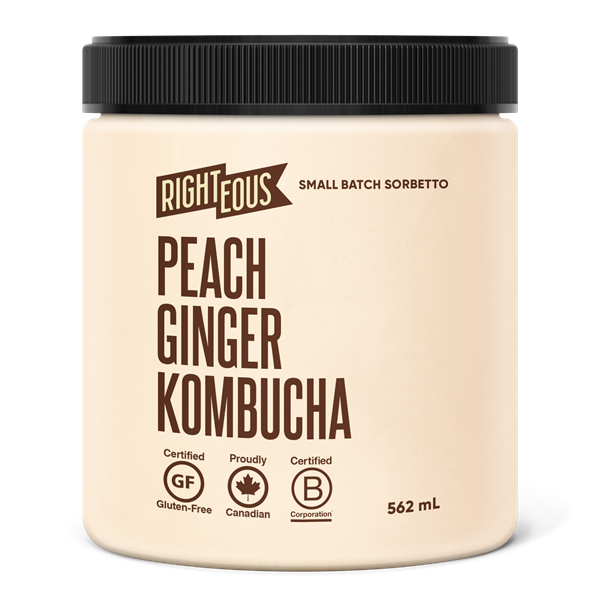 Kombucha Sorbetto - Peach Ginger