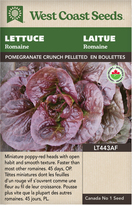 Seeds - Pomegranate Crunch Lettuce Certified Organic